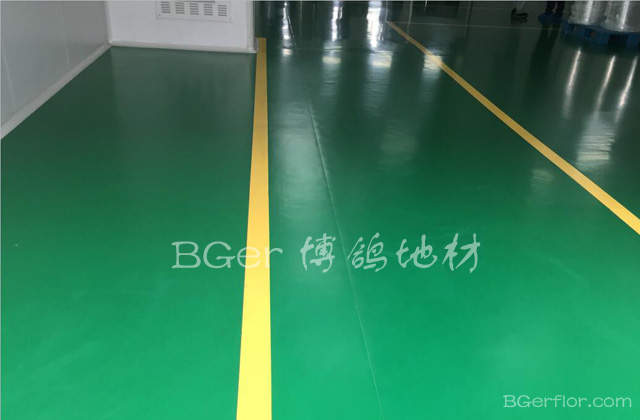 無(wú)塵潔凈工廠車(chē)間彩色耐磨地板